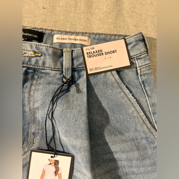 ✨ BCBGeneration Relaxed Denim Trouser Shorts | NWT | Size 11/30 ✨ - Picture 6 of 9